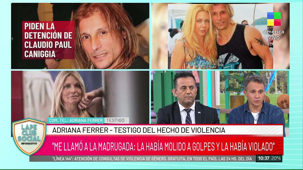 🔴 DENUNCIA CONTRA CLAUDIO PAUL CANIGGIA: HABLA ADRIANA FERRER, TESTIGO DEL HECHO DE VIOLENCIA
