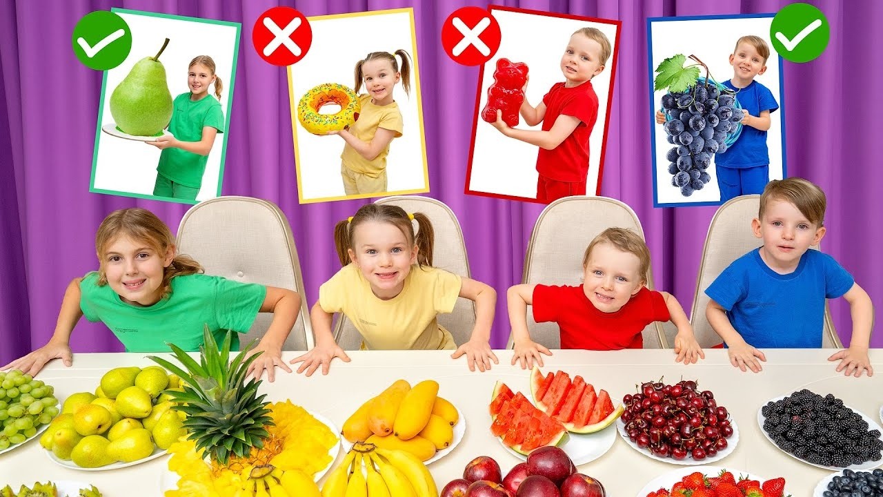 Kinder zeigen, dass Obst besser ist als Süßigkeiten | Vania Mania DE – Sammlungen