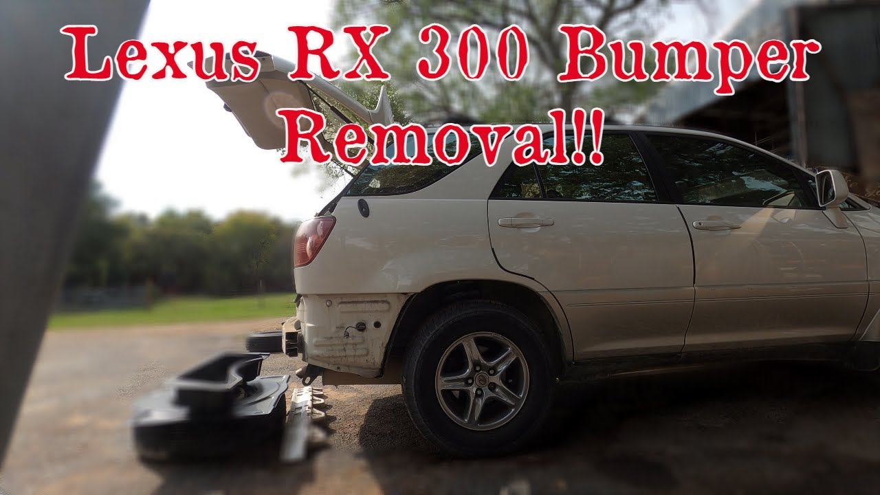 Снятие заднего бампера Lexus RX300 1999-2004
