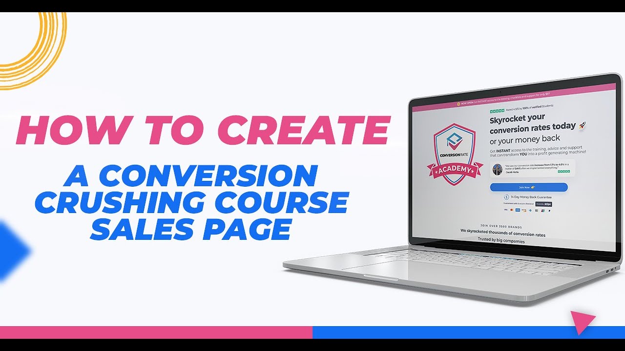 How to create a conversion crushing course sales page!