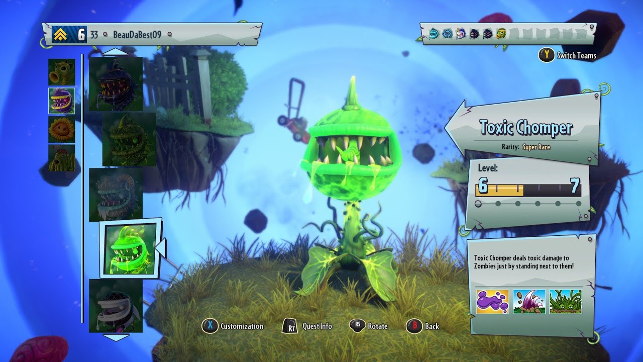 TOXIC CHOMPER Gameplay Plants vs Zombies GW2