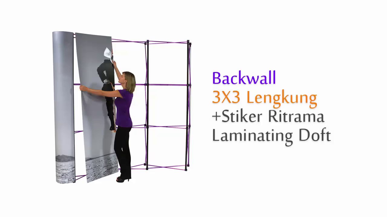 Cara Pasang #backwall 3x3 #popup display Curve Lengkung 3x4 #tutorial #carainstall #backdrop spider