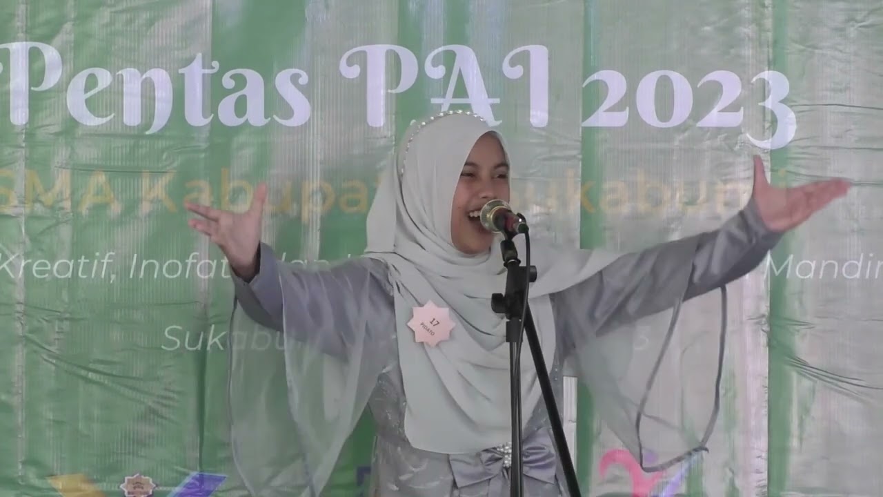 🔴 LIVE STREAMING LOMBA PIDATO PENTAS PAI SMA TAHUN 2023 TINGKAT KABUPATEN SUKABUMI (PART 3)