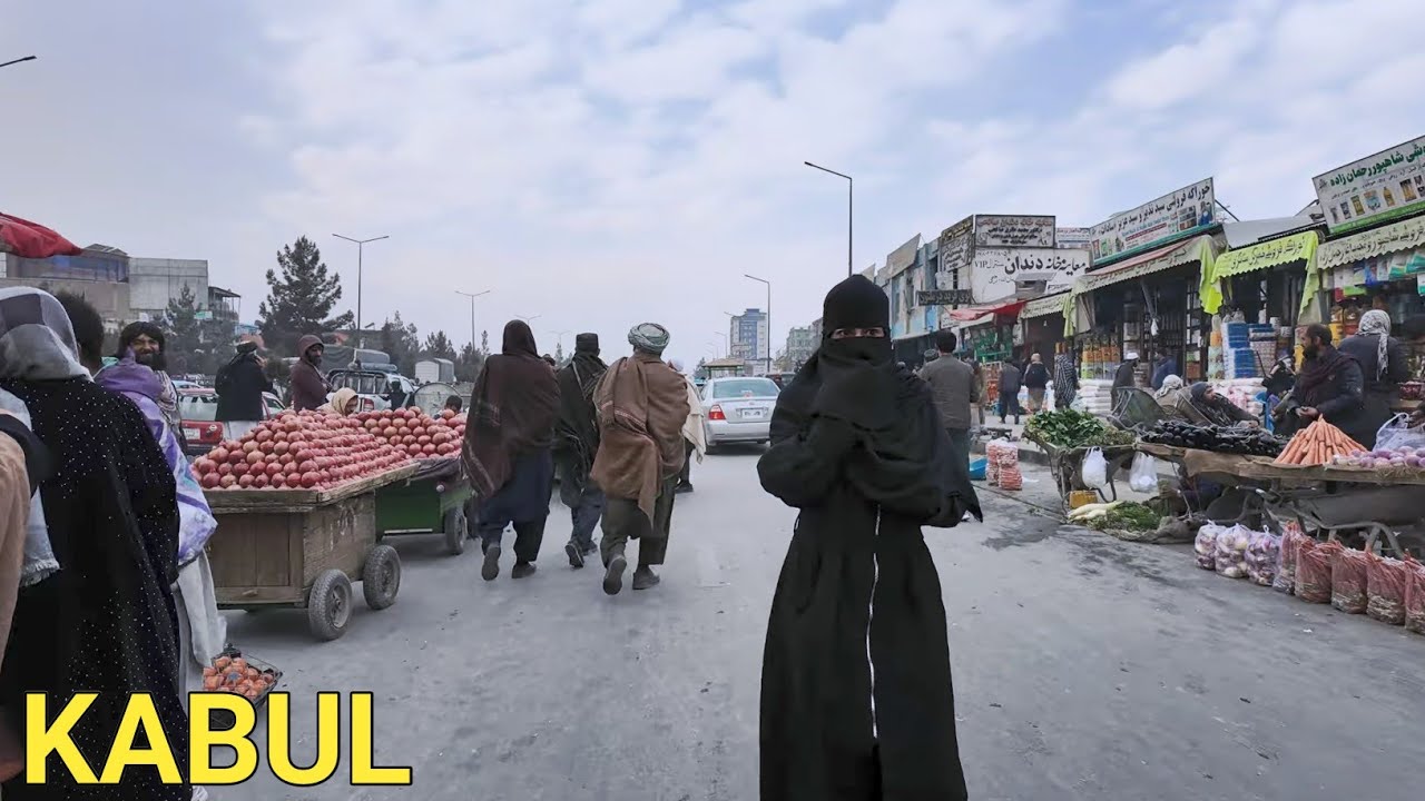 Kabul Walking Tour 🇦🇫 2025 | Life Under Taliban Rule | Afghanistan Street Walk (4K 60FPS)
