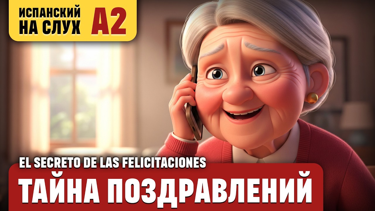 Тайна поздравлений. Весёлый рассказ (уровень А2). Испанский на слух.