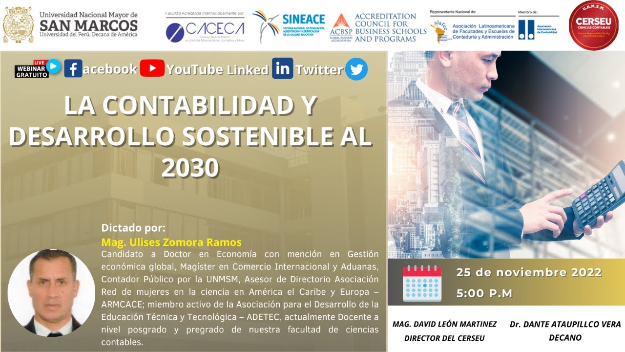 La Contabilidad y Desarrollo Sostenible al 2030