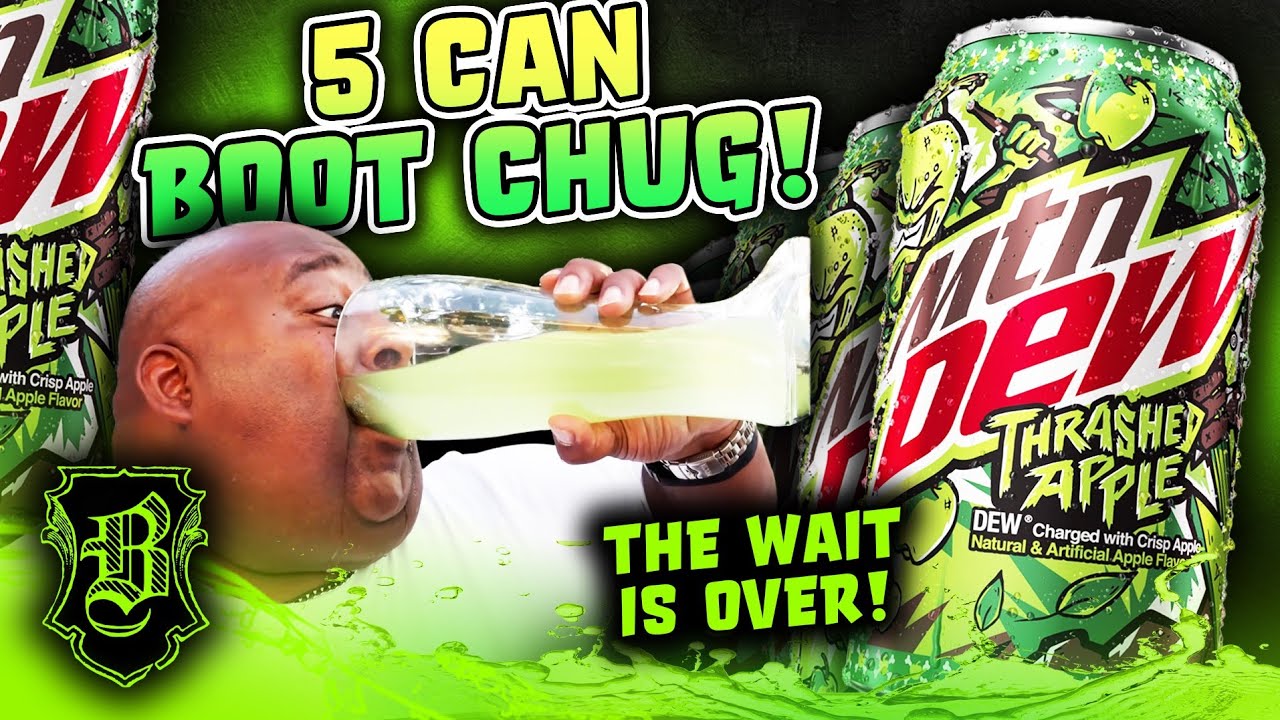 THE WAIT IS OVER FOLKS! | NEW Mtn Dew Thrashed Apple Chug