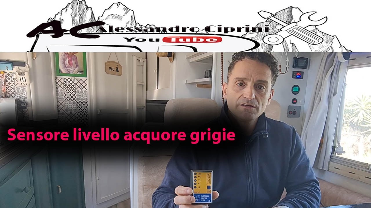 Installazione rilevatore lIvelli acque grigie in camper 