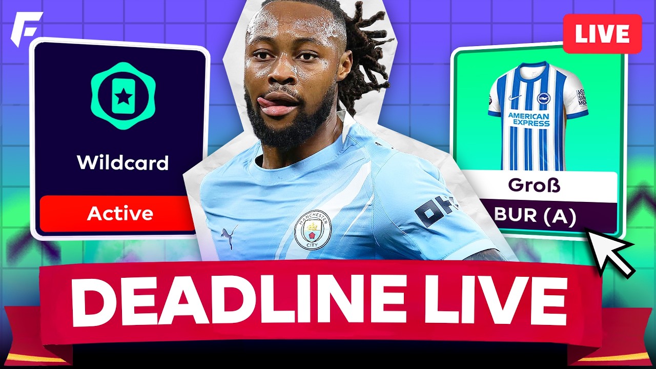 WILDCARD ACTIVE! 🚨 FPL GW32 DEADLINE STREAM ✅ FINAL TEAM 🔒