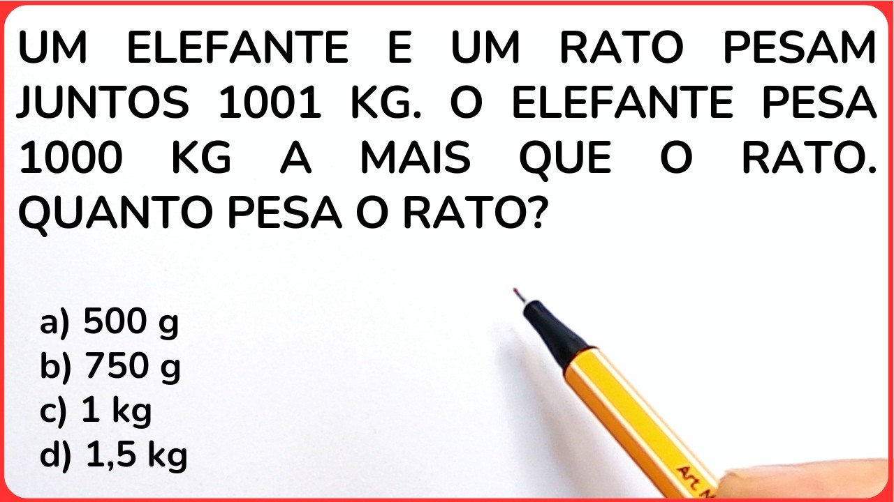 A MAIORIA NÃO CONCORDA‼️ RACIOCINIO LÓGICO🔥