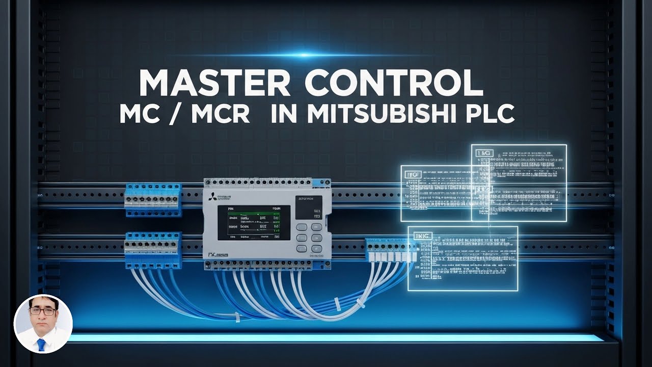 how can use (MC & MCR) master control and master control rest command in Mitsubishi plc