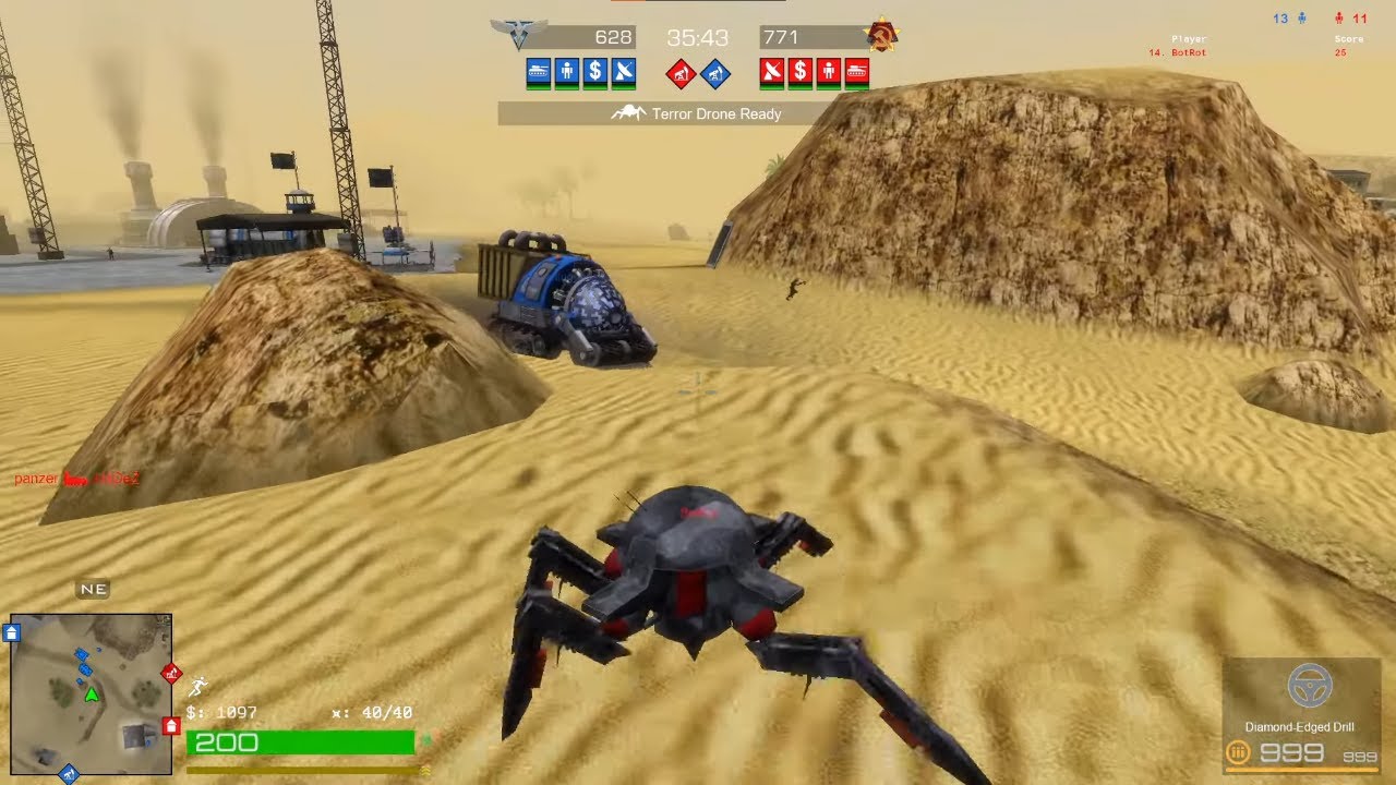 Red Alert 2: Apocalypse Rising - Soviet Engineer/Terror Drone Gameplay #3