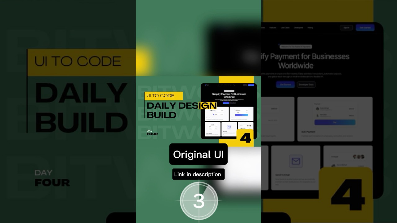 Day 4 - UI to CODE 30 Days Challenge #appdevelopment #coding #programming #mobiledev #frontend #ui