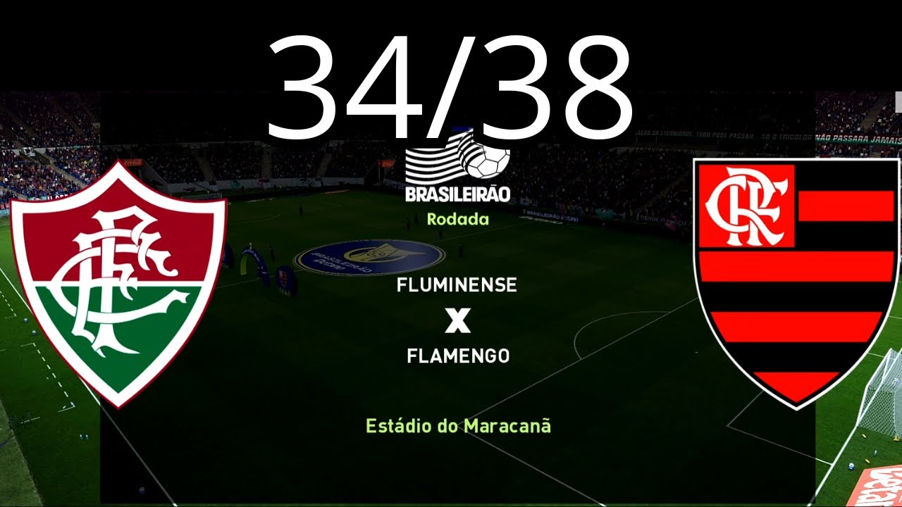 FLUMINENSE x FLAMENGO - 34/38 Rodada do Brasileirão 2025 | SIMULAÇÃO PC | #gameonatofc