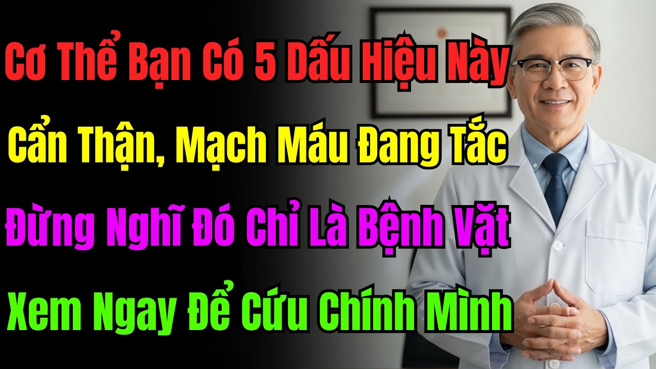 Cảnh Báo: 5 Dấu Hiệu Này Cho Thấy Mạch Máu Đã Tắc, Đừng Chủ Quan Kẻo Đột Quỵ Tìm Đến!