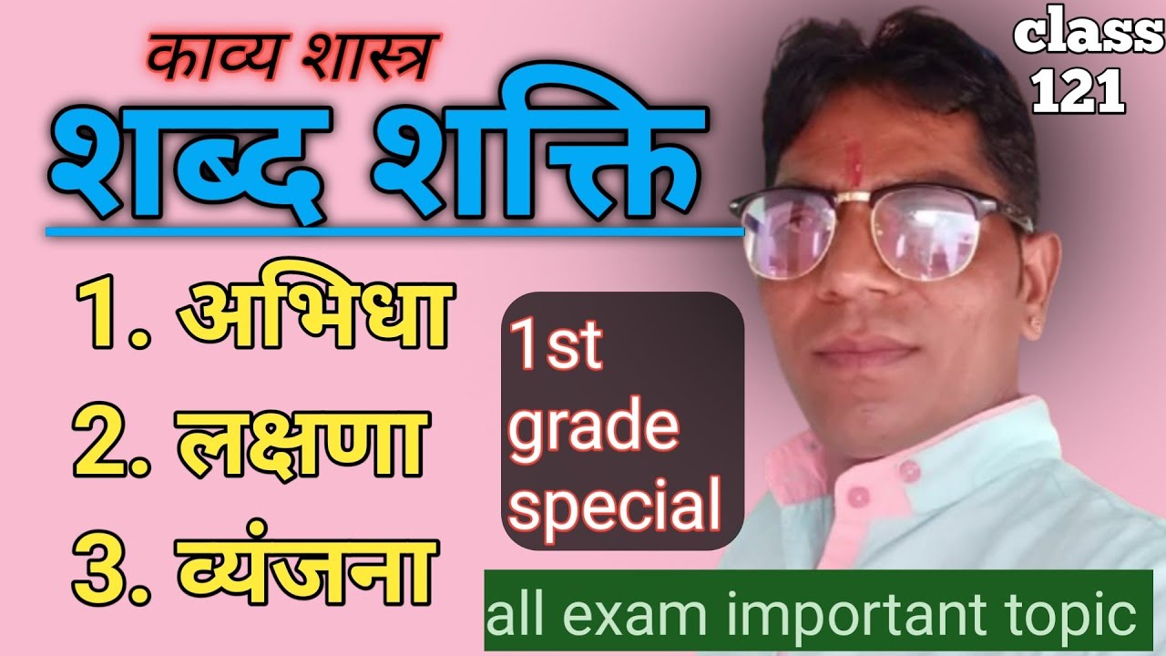 शब्द शक्ति हिंदी व्याकरण/shabd shakti hindi. #hindi