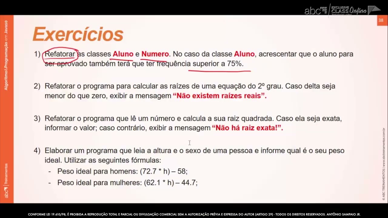 Curso 01: Algoritmos & Programação em JAVA 21 - Unidade 3 - Seleção Composta - Parte 1 (vídeo 34)