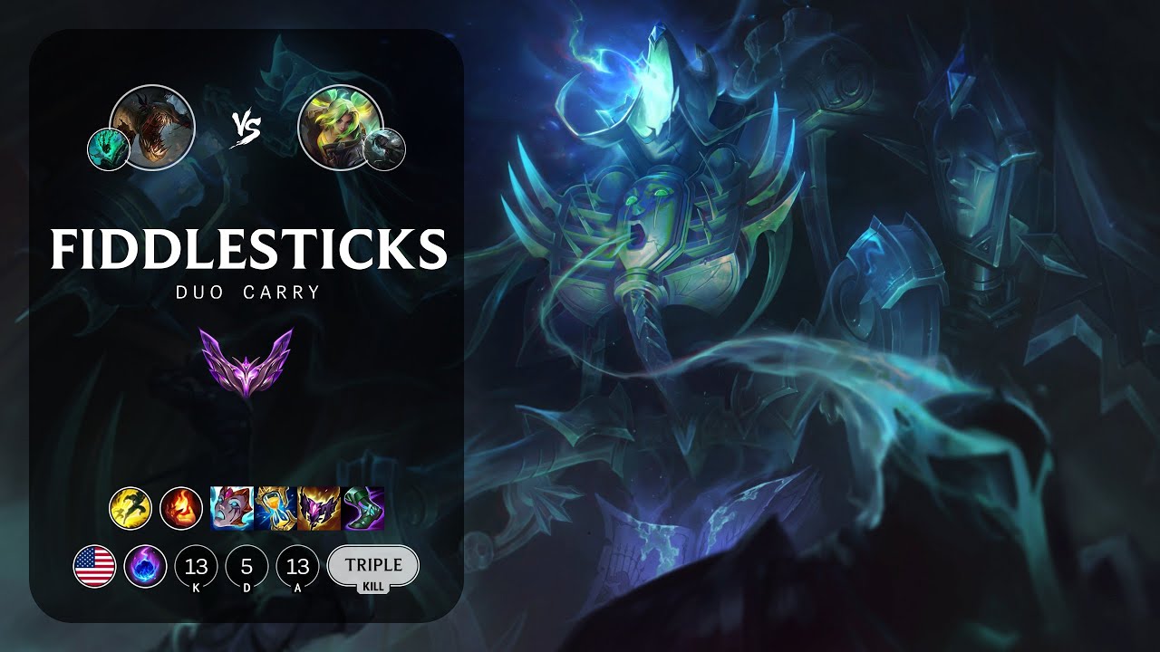 Fiddlesticks Carry vs Zeri - NA Master Patch 13.13