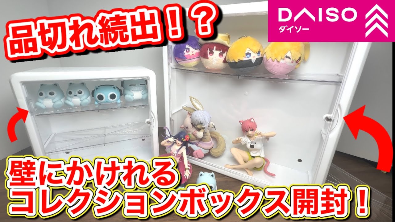 【ダイソー】バズりすぎて買えないと言われてる「壁にかけられるコレクションボックス」を正直レビューしてみた！