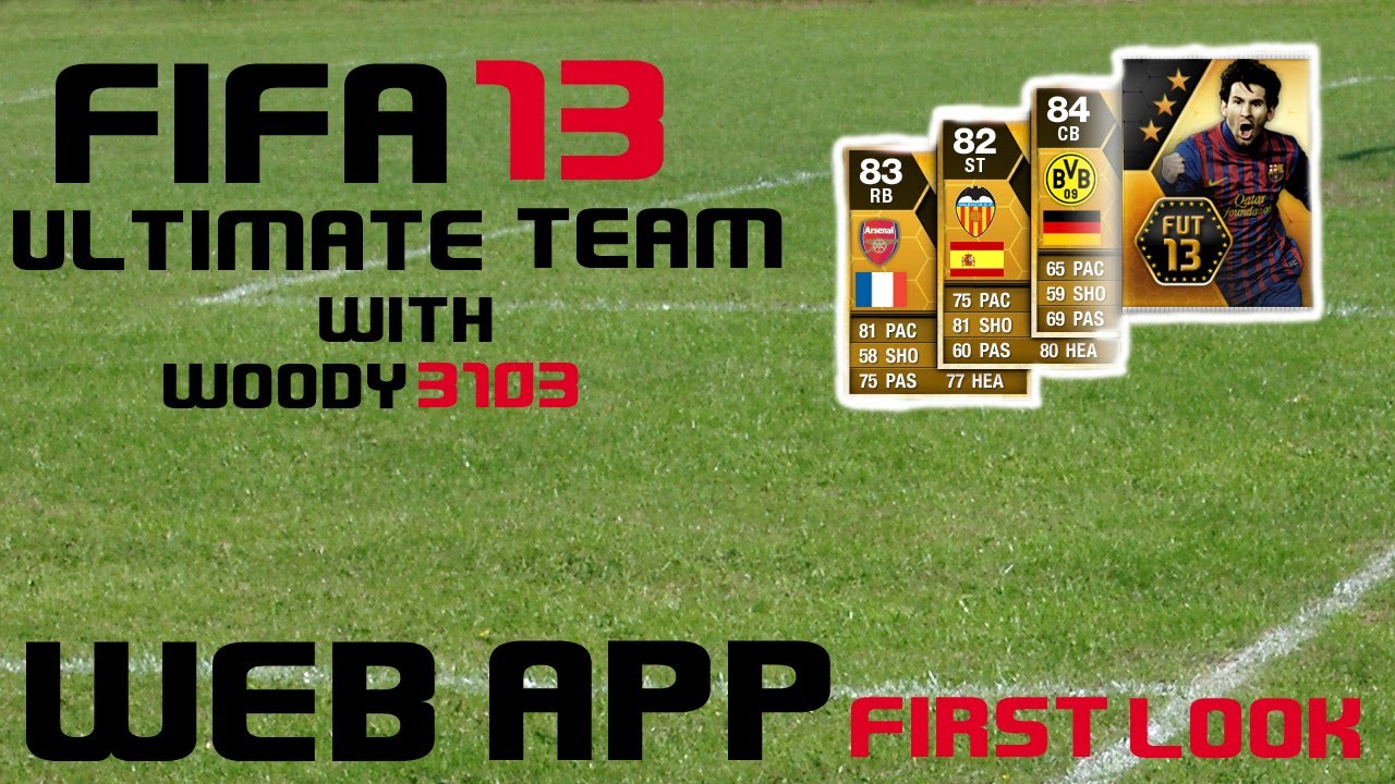 Fifa 13 Ultimate Team - Web App First Look and Pack Openings!