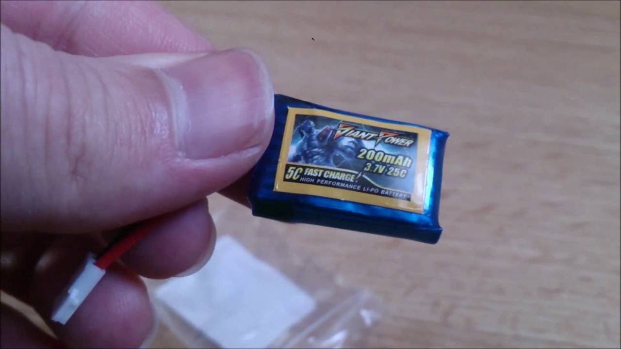 Giant Power 3.7V 200mAh 25C Battery [Mini Review] (Gearbest.com)