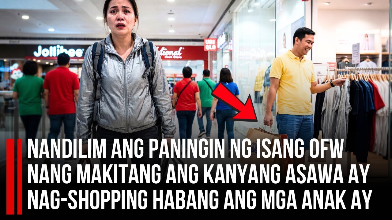NANDILIM ANG PANINGIN NG ISANG OFW nang makitang ang kanyang asawa ay nag-shopping habang ang mga...