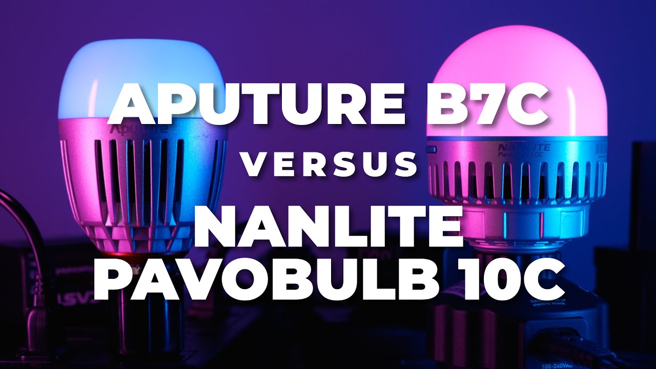 Nanlite Pavobulb 10c против Aputure B7C