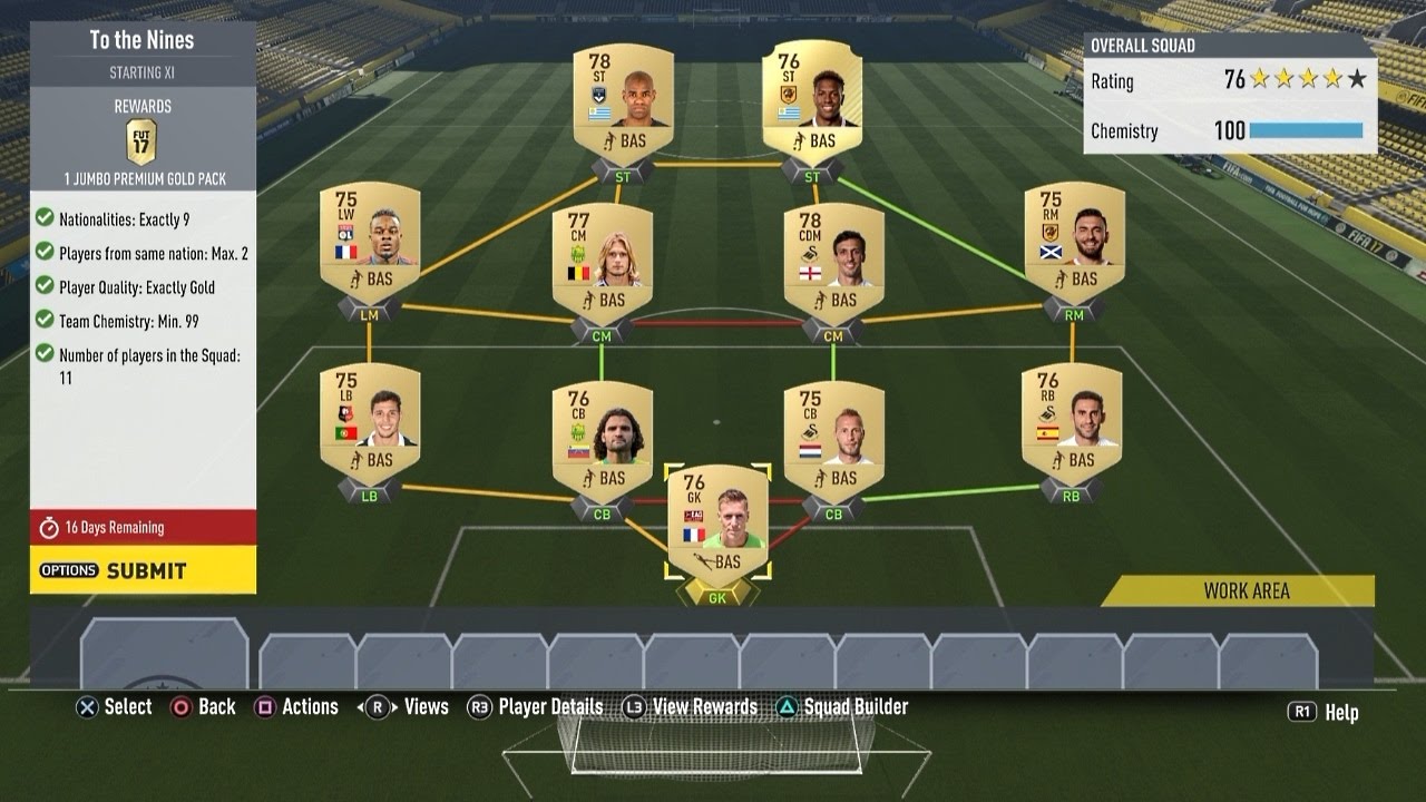 FIFA 17: HYBRID NATIONS CHEAPEST WAY POSSIBLE! (Squad Building Challenge)