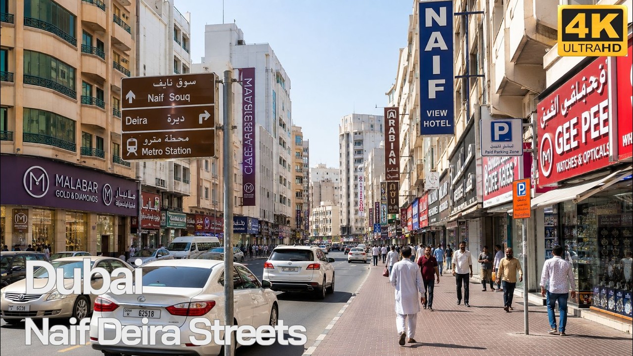 🇦🇪 DUBAI NAIF DEIRA STREETS TOUR 4K | DUBAI'S MOST CROWDED OLD SHOPPING DISTRICT