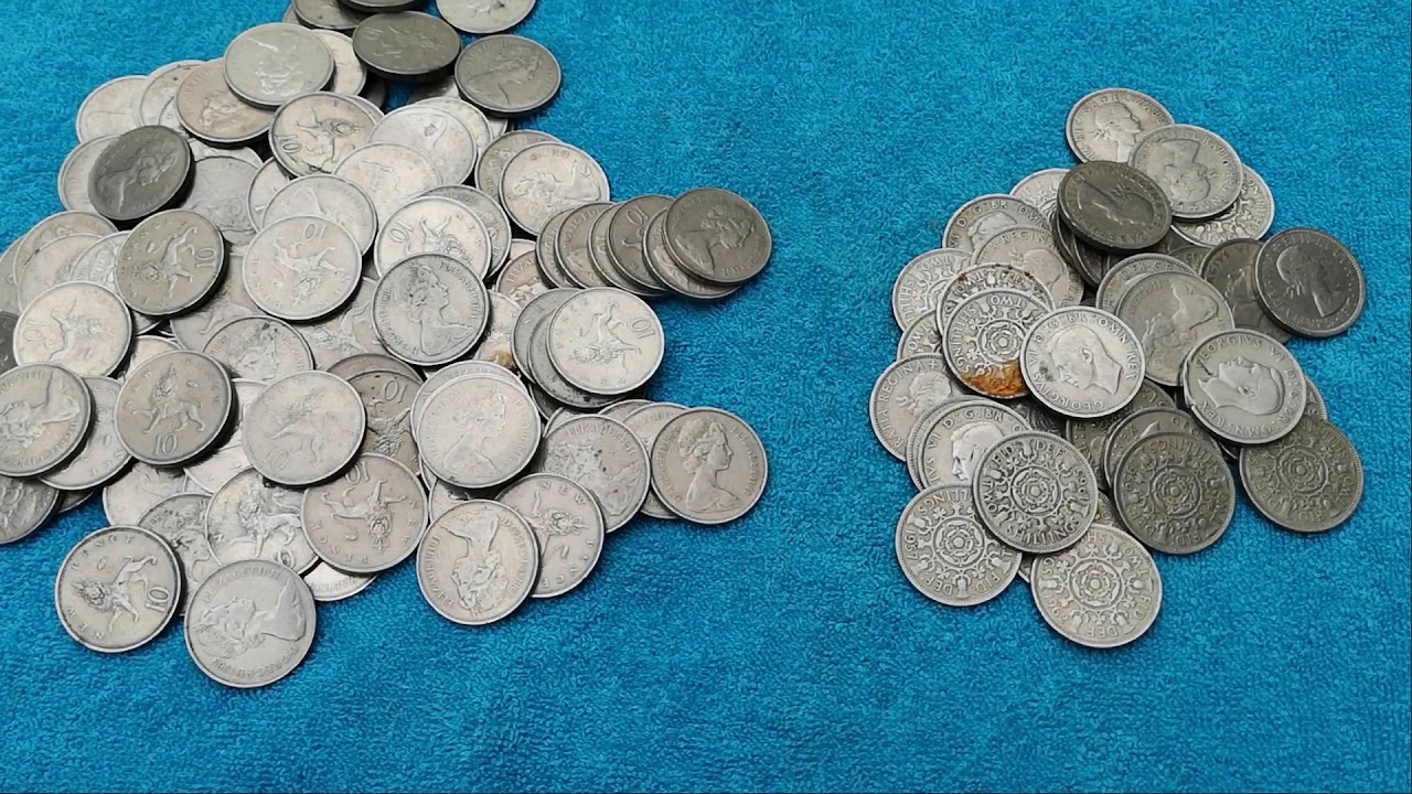 Old 10p Coins From a Fruit Machine