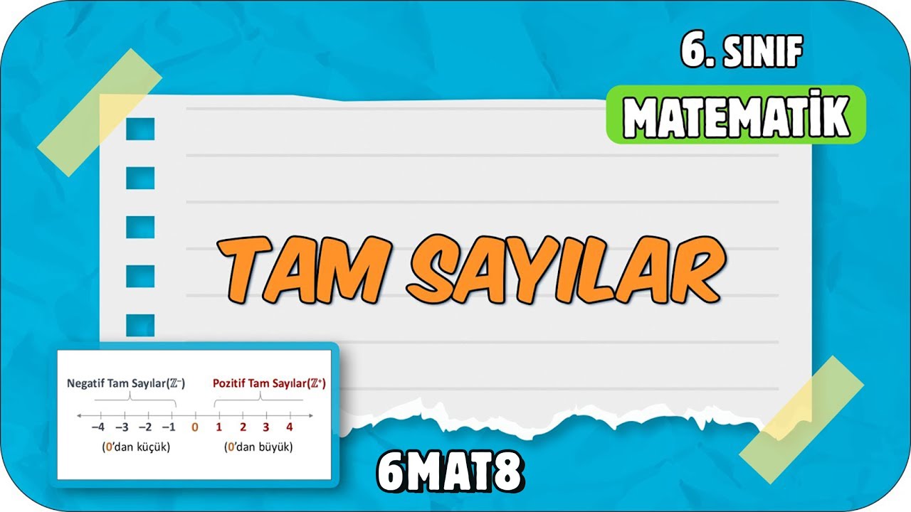 Tam Sayılar 📘 6. Sınıf Matematik #2024
