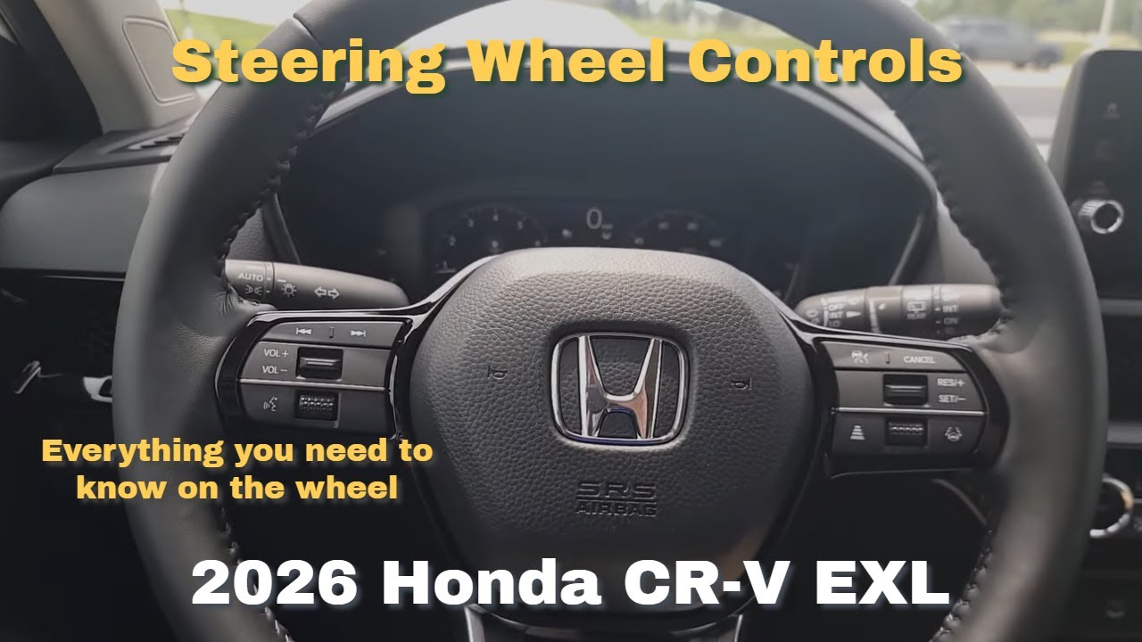 Управление на рулевом колесе Honda CR-V EX-L 2026 года