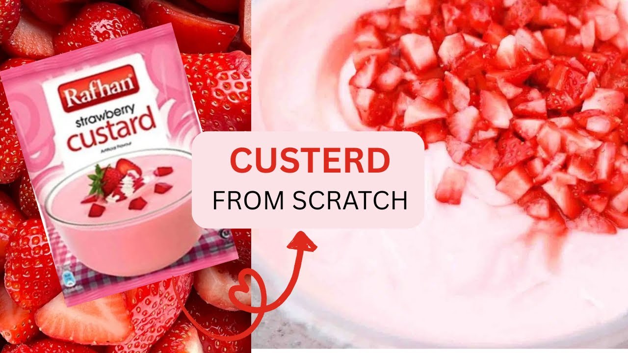 How To Make Rafhan Strawberry Custard Recipe|Strawberry Custard Recipe|Rafhan Custard Recipes 