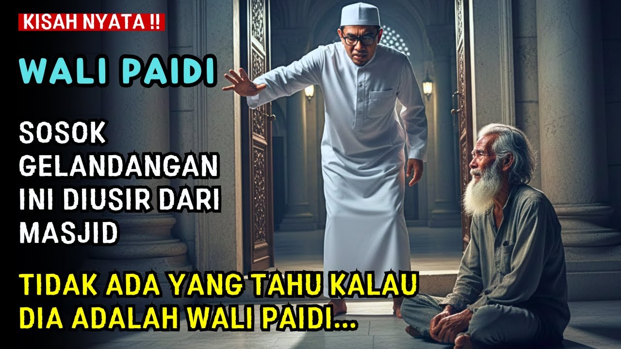 Geger !! Gelandangan Tua Ini Diusir dari Masjid Oleh Seorang Ustad… Ternyata Dia Adalah Wali Paidi