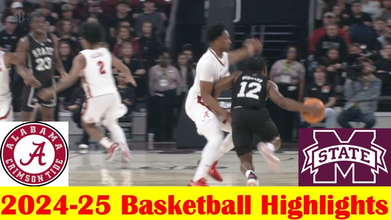 #4 Alabama vs #14 Mississippi State Basketball Game Highlights 1 29 2025