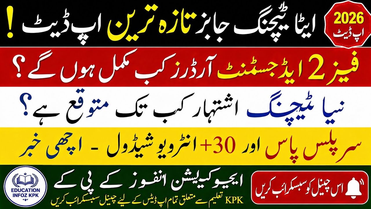 ETEA CBT  2  When Will Phase 2 Appointment Orders Be Completed || Interview Schedule || Surplus+ 30+