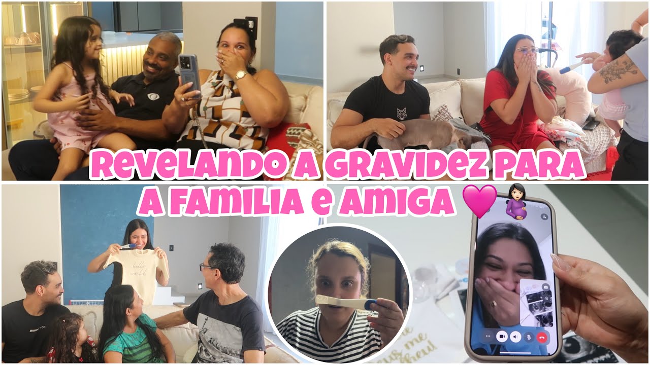 REVELANDO A GRAVIDEZ PARA A FAMÍLIA E AMIGA! MUITO EMOCIONANTE 😭 | Lidiane Pícculi
