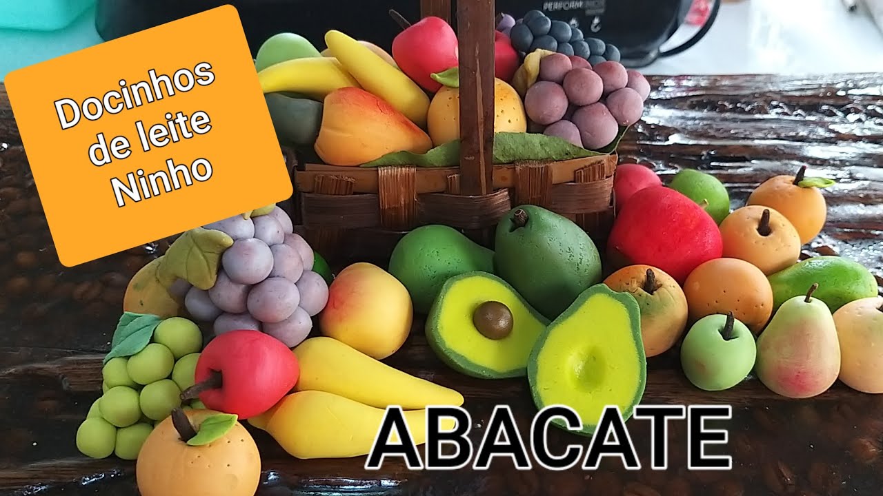 Abacate modelado: Fácil e lindo!!!