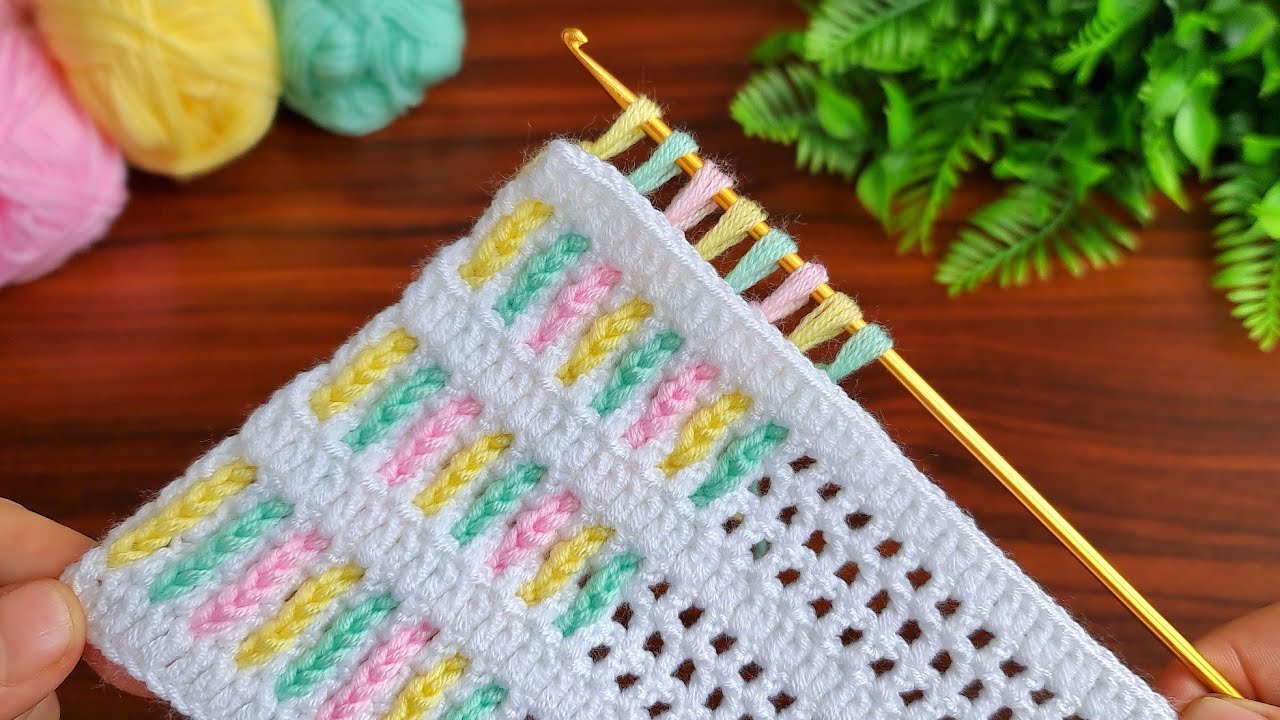 Wow!..😇Very Easy! Super how to make eye catching crochet /Everyone who saw it loved it.Baby blanket