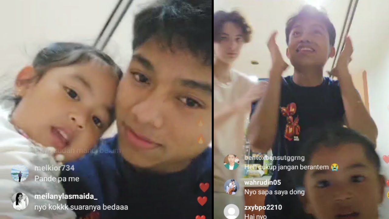 So sweet.. mami nia belain onyo gegara masalah mandi saat live bareng jarlath