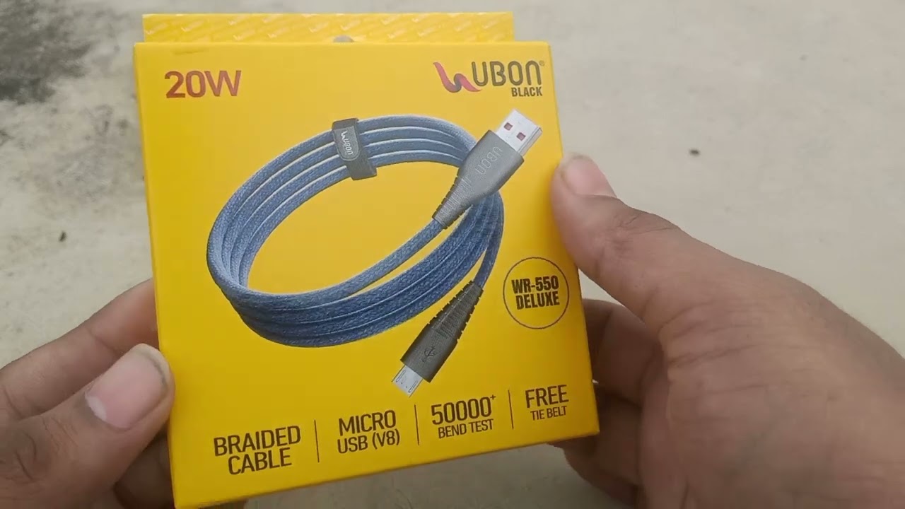 Ubon WR 550 Deluxe Data Cable Unboxing By Brijesh Maddheshiya
