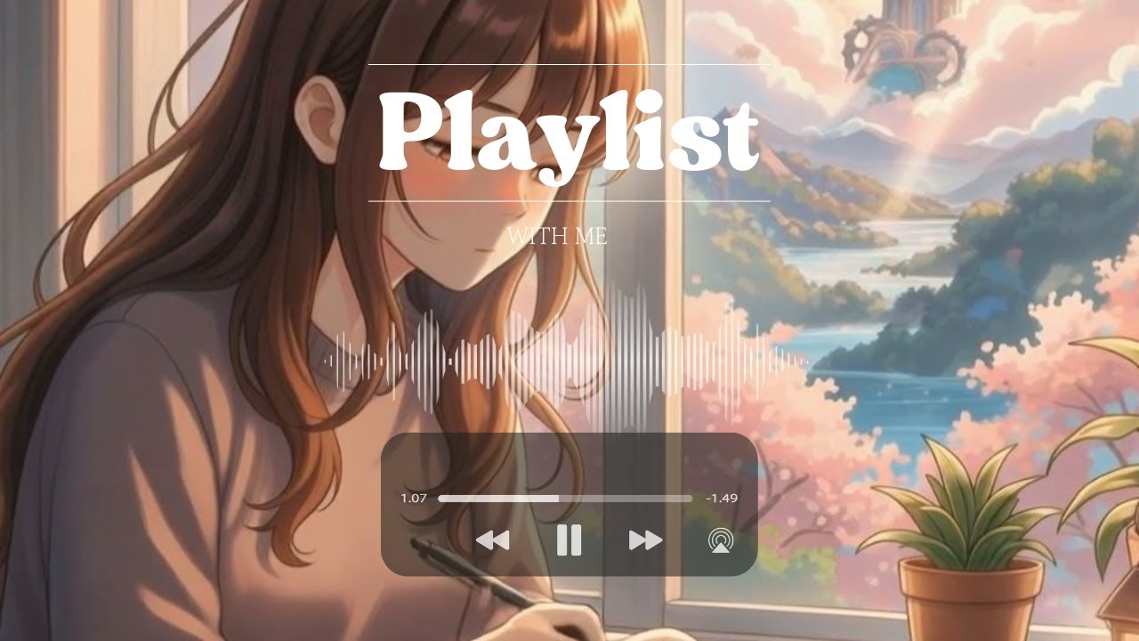 Playlist:공부할떄 듣기 좋은 음악 Study ASMR Lofi study girl 🎧 pencil asmr / 1hr