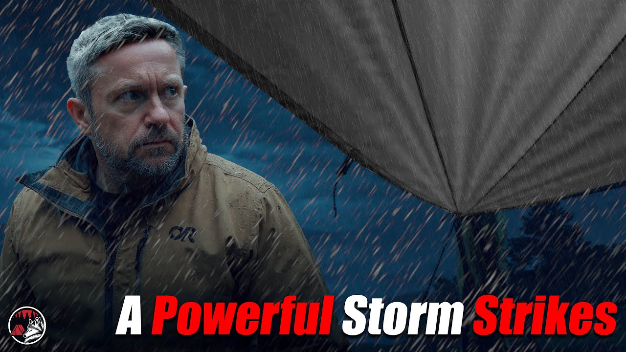 Surviving A Mountain Storm - Storm Camping in the Coldest Heavy Rain