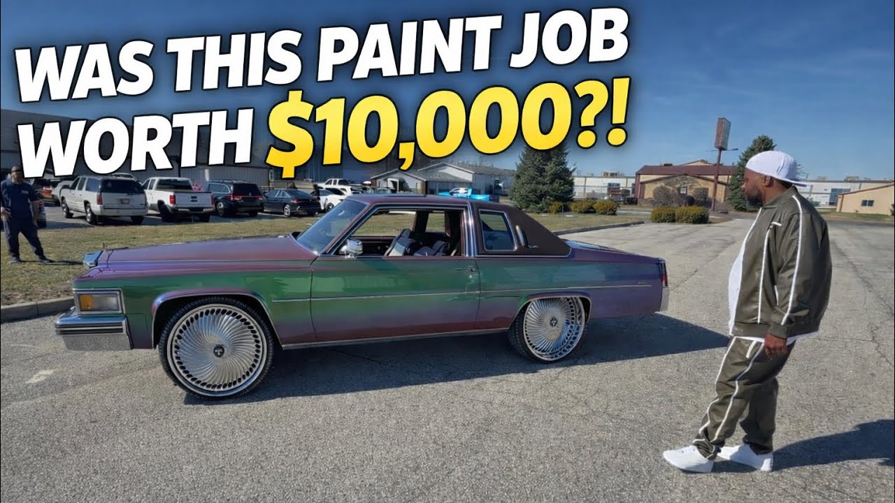 JAYFRMYT_ посетил покрасочную мастерскую KING KREATOR. Cadillac Coupe 1977 года выпуска, только ч...