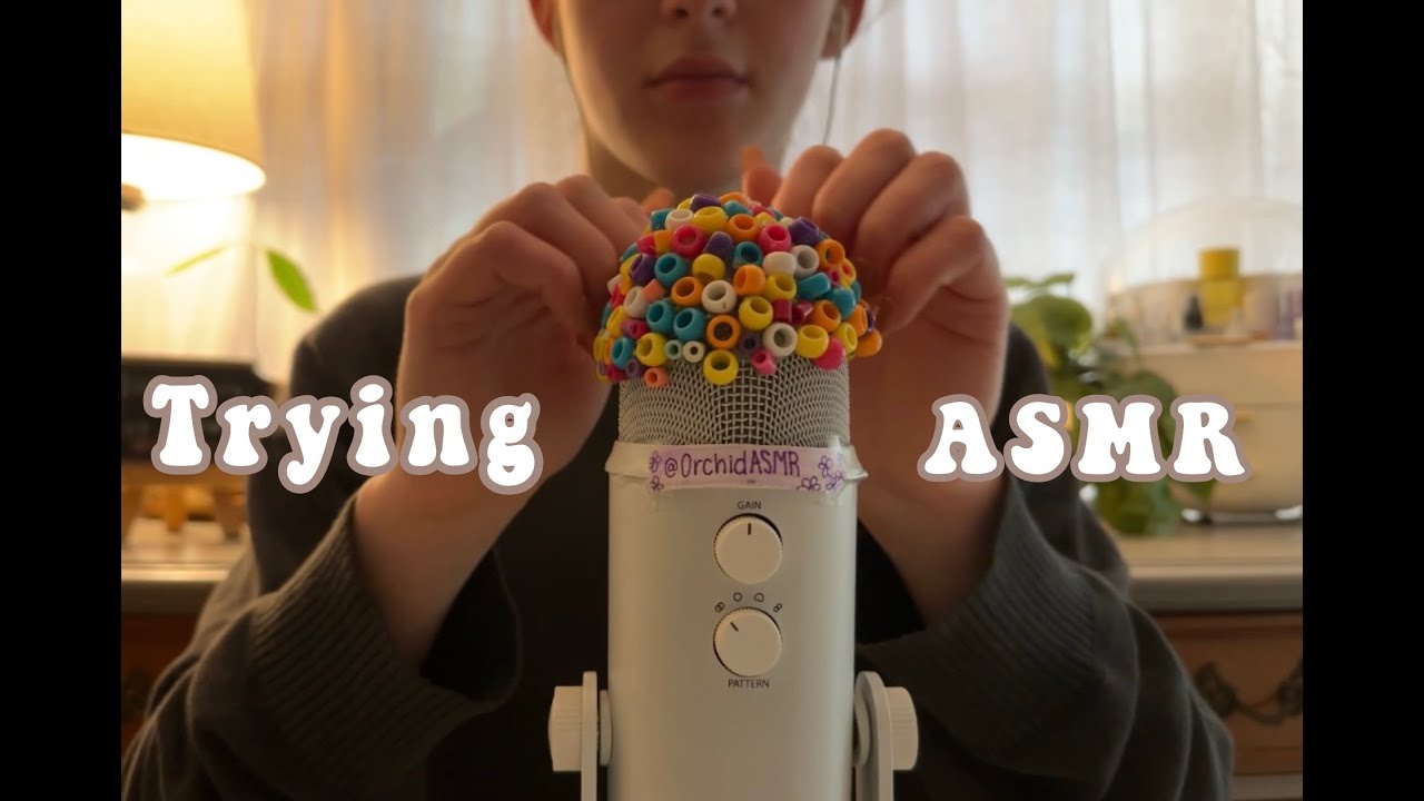 Trying ASMR For The First Time 🤍   (with long nails)