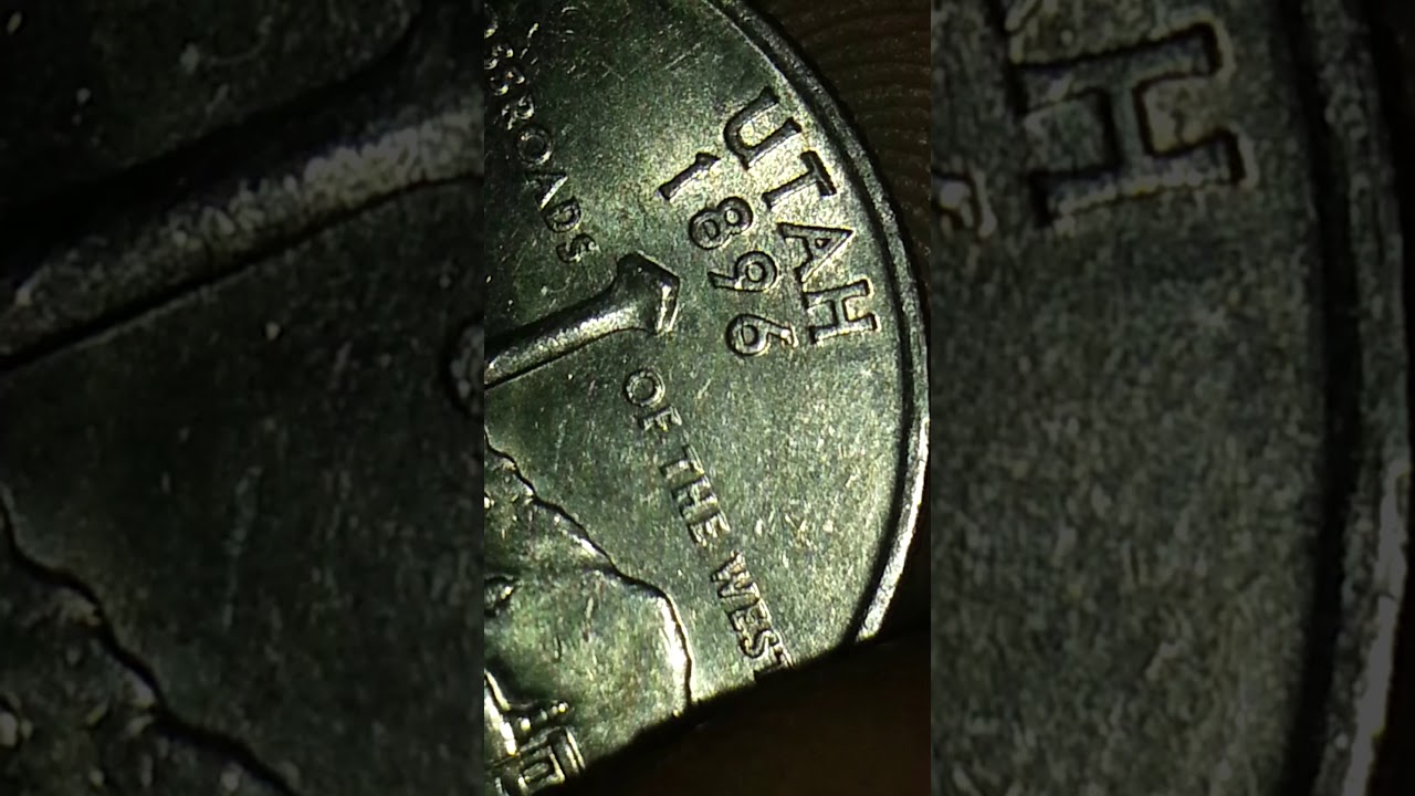 2007 P UTAH STATE QUARTER TRIPLE CUD MINT ERROR OBVERSE AND REVERSE