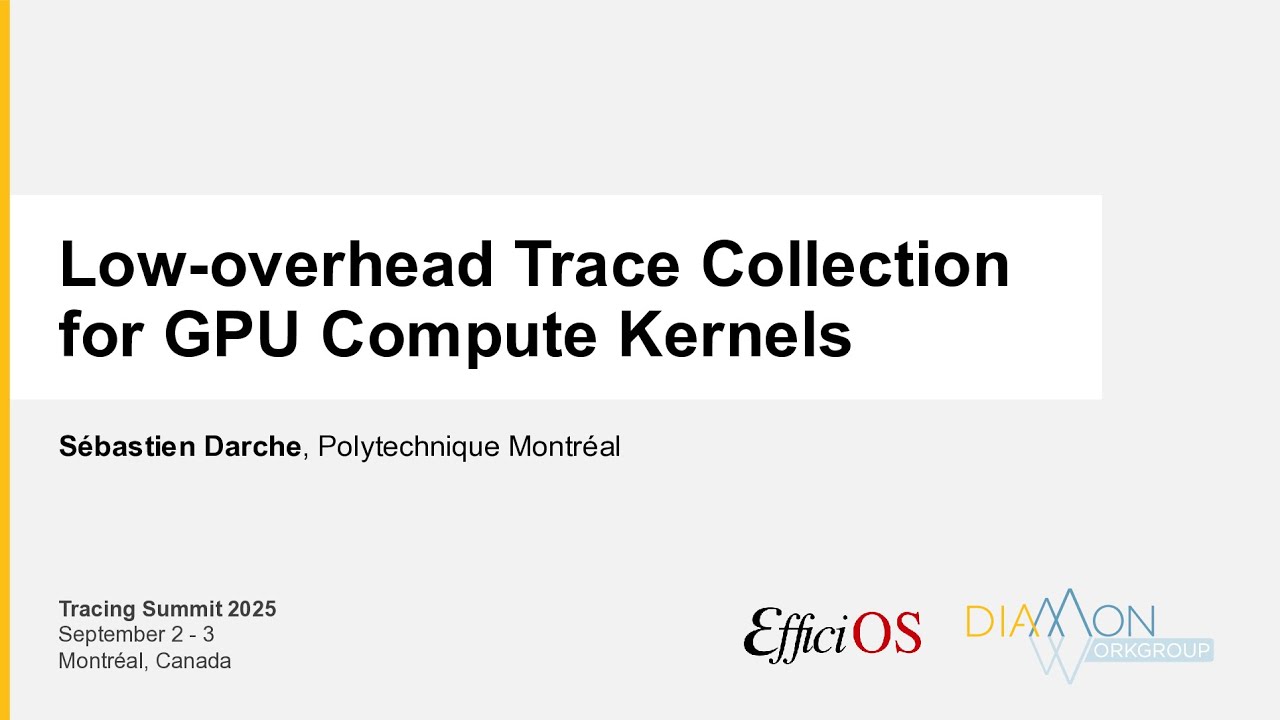 TS2025 - Low-overhead Trace Collection for GPU Compute Kernels