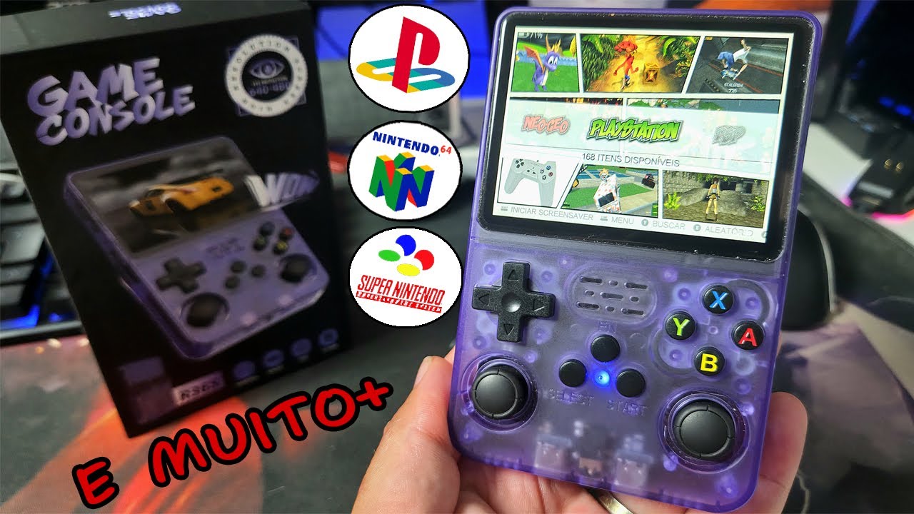 Vídeo Game Portátil com + de 6 MIL Jogos e muitos consoles! 😯 R36S