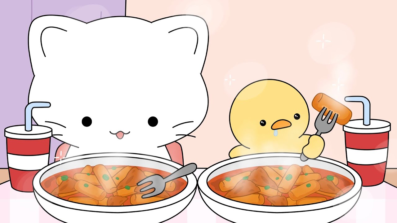 Tteokbokki Mukbang | ASMR animation