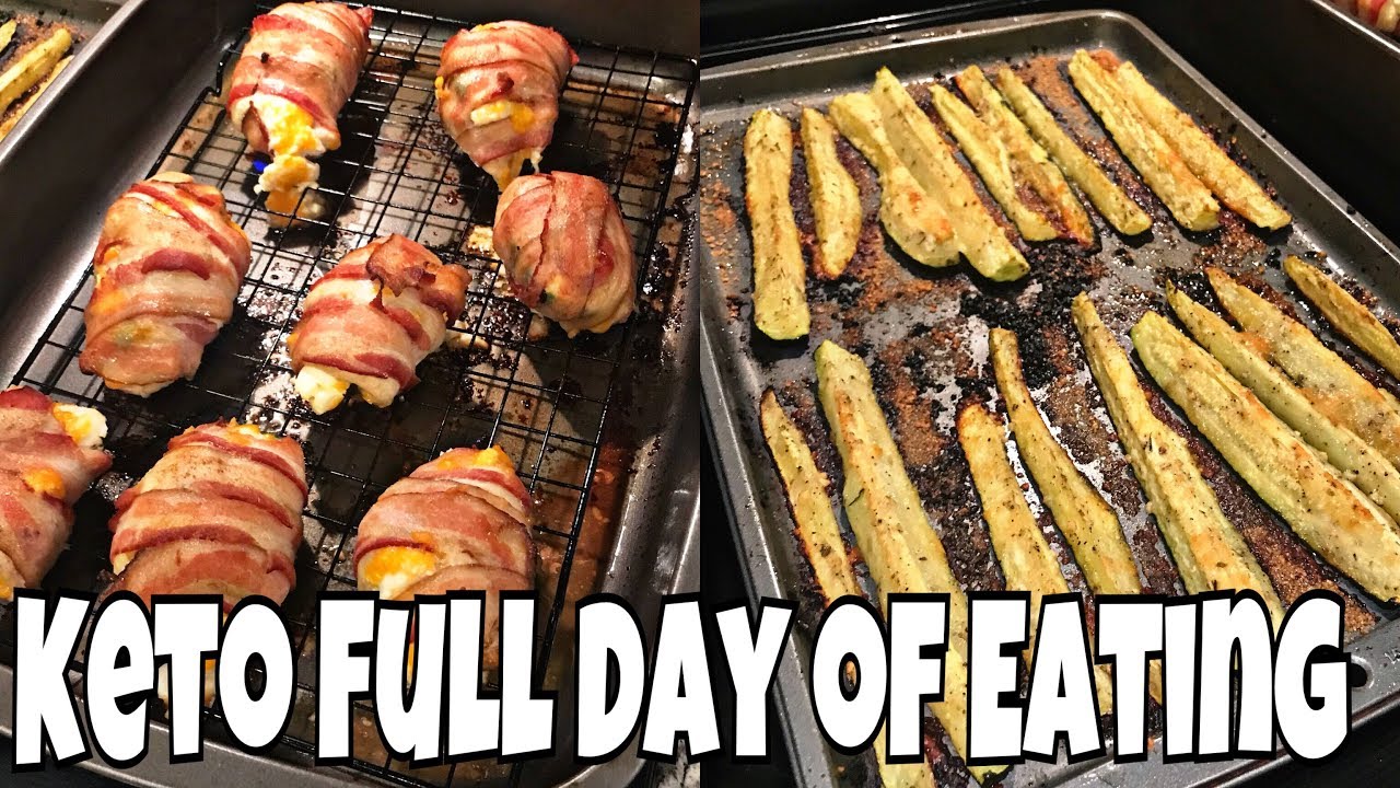 Keto Cut Day 11 | Keto Full Day of Eating | Jalapeño Popper Chicken + Parmesan Zucchini
